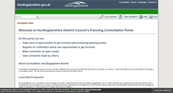 Desktop Screenshot of huntsdc-consult.limehouse.co.uk